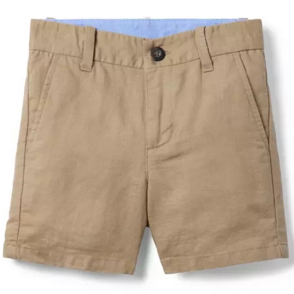 Janie and Jake Kaki Linen-Cotton Short Size 4T